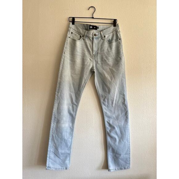 RSQ Jeans Men 31X32 Slim Blue Zip Fly Mid Rise Straight Modern Casual - Picture 3 of 4